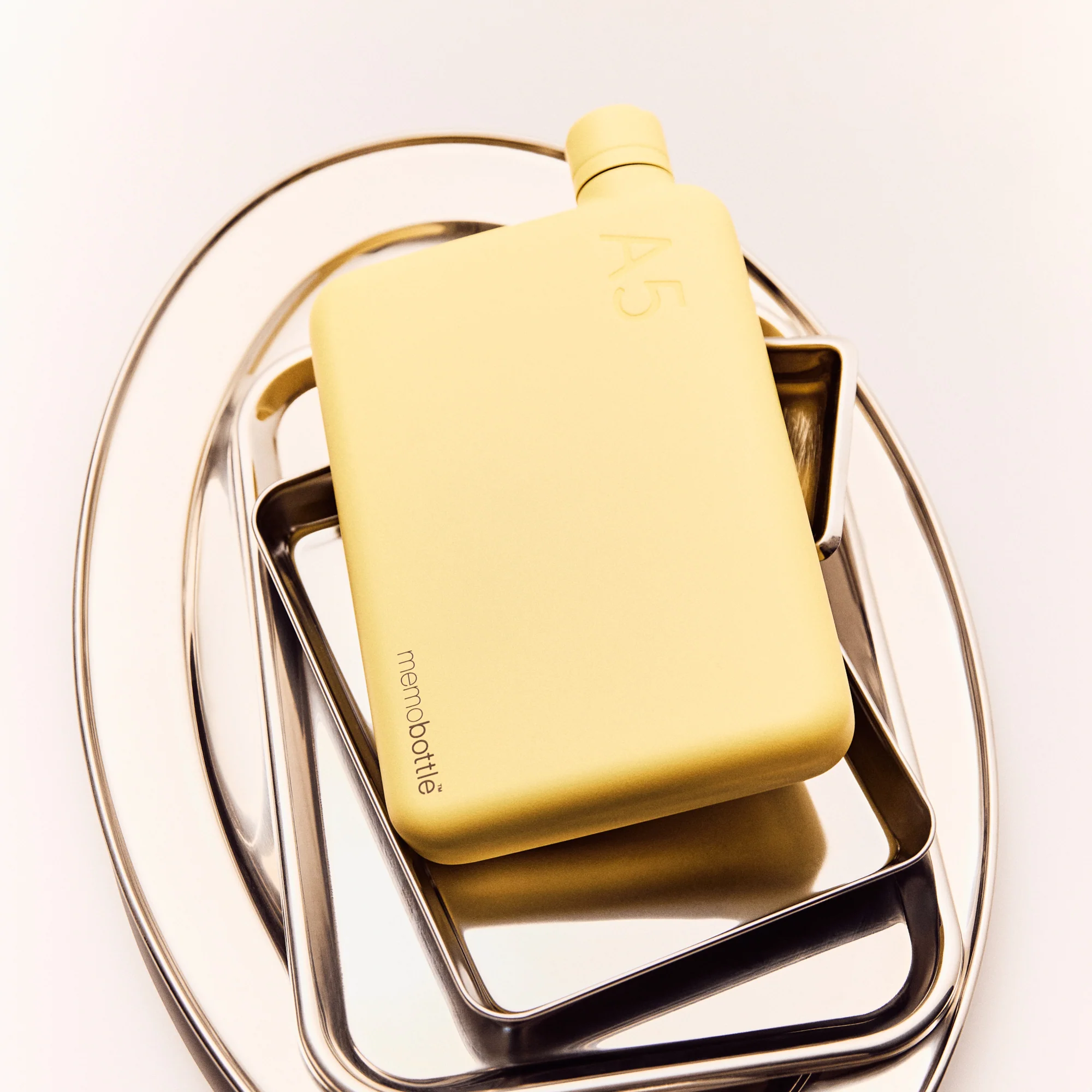A5 memobottle (Stainless Steel) – Butter Yellow - Image 3